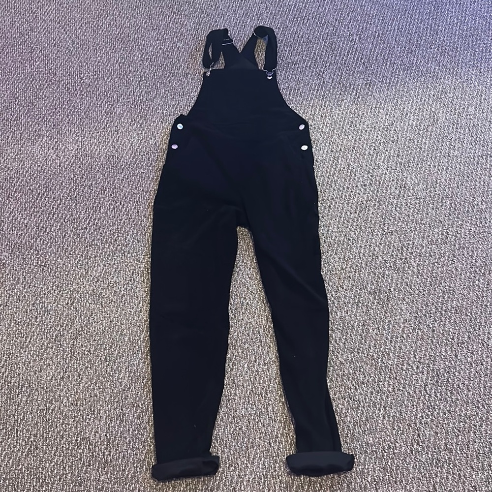 Black Corduroy Overalls